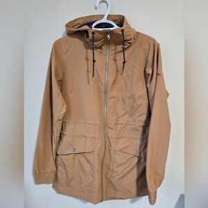 Columbia Women's Neutral Tan Brown Raincoat with Hood